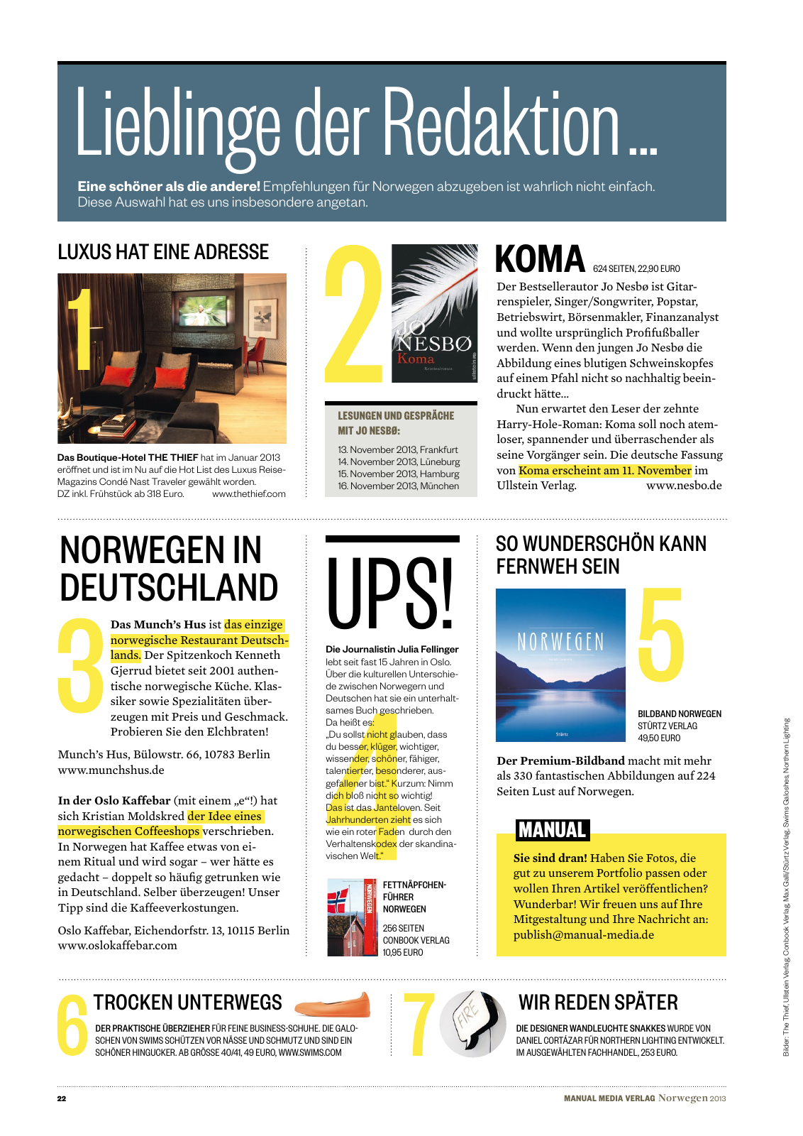 Vorschau MANUAL MEDIA  Norwegen 2013 Seite 22